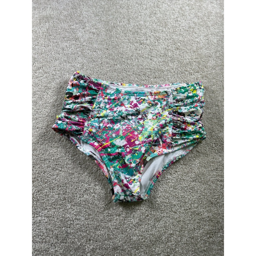 Civil Regime Women's High Waist Swim Bottom S Multicolor Polyester Lycra